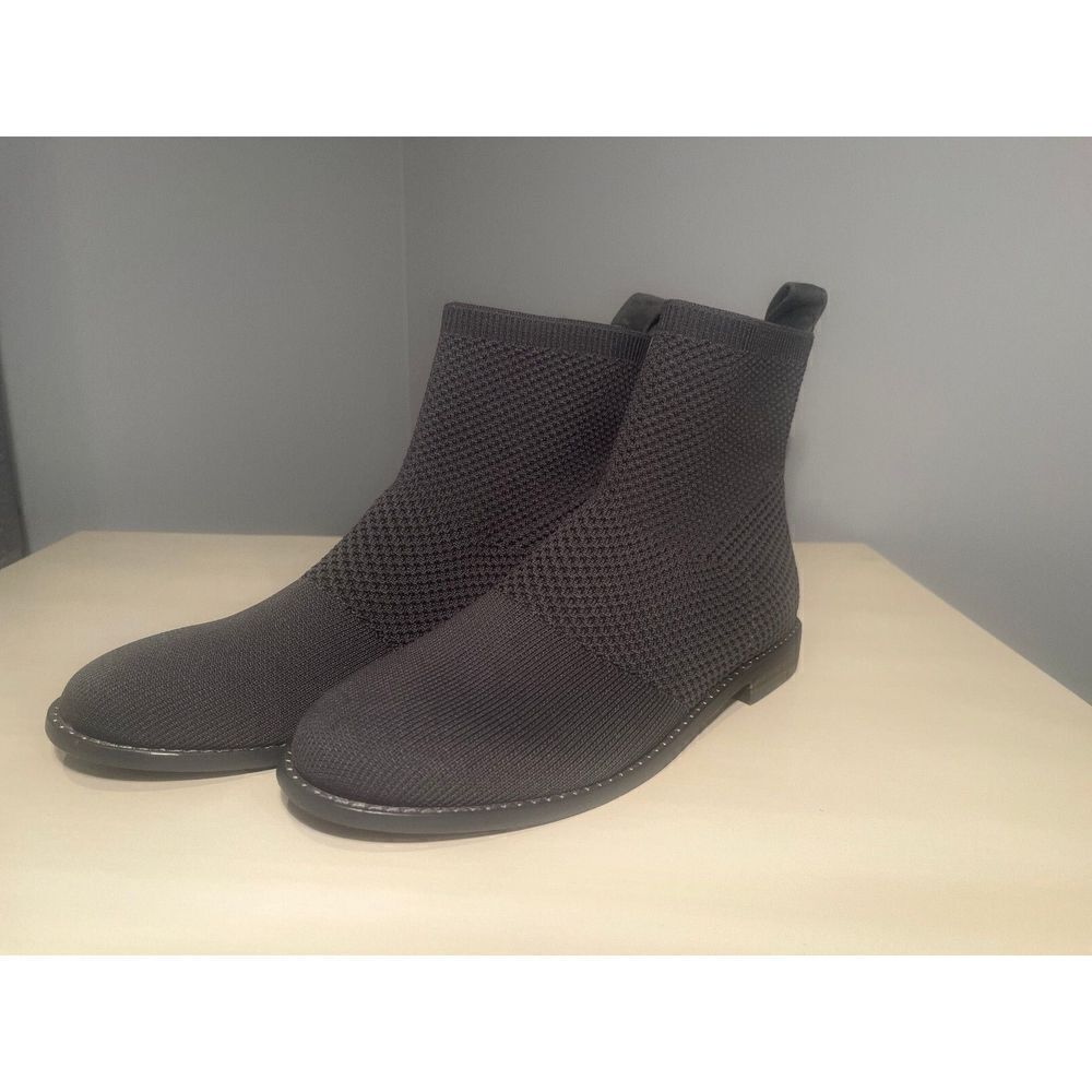 EILEEN FISHER Women Jude Stretch Knit‎ Bootie in Graphite Gray.  Size 6 $235 - Picture 2 of 6